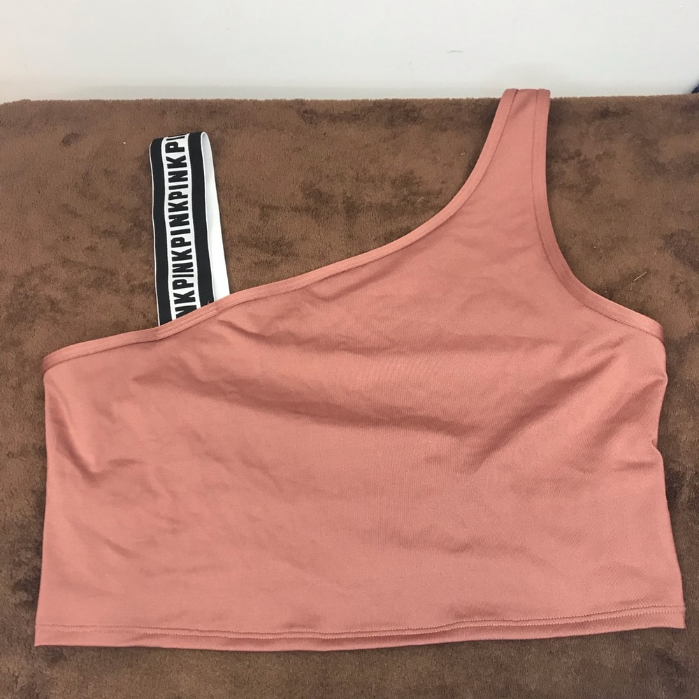 🆕Vs pink ultimates  logo strap  sports bra large
